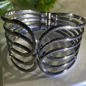 Elegant Silver Cuff Bracelet